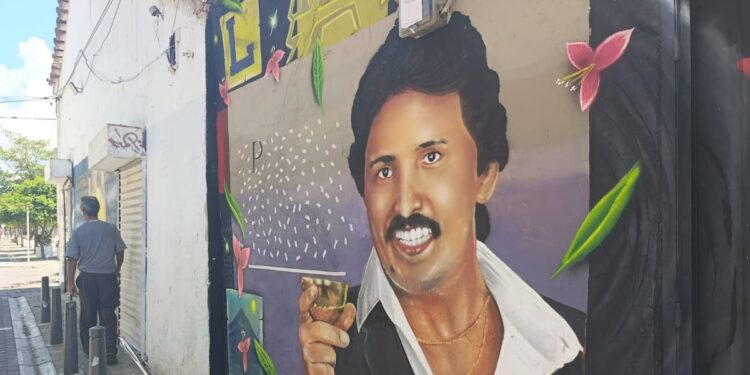 El arte urbano y el vallenato se fusionan en un mural de Rafael Orozco
