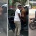 En zona prohibida de parrillero hombre y en moto sin placa, delincuentes atracan frente al Parque Venezuela