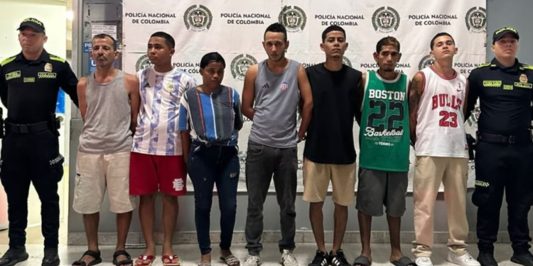 Golpe de la Policía a expendedores de droga de Los Costeños: siete capturados