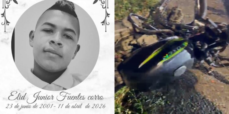 Grave choque entre un camión y una moto en la vía Galapa-Paluato deja un joven muerto