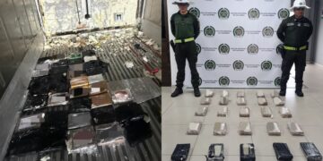 Incautan 62 kilos de cocaína en zona portuaria de Barranquilla que iban hacia Bélgica