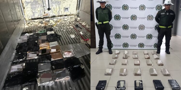 Incautan 62 kilos de cocaína en zona portuaria de Barranquilla que iban hacia Bélgica