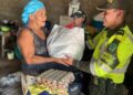 Jornada solidaria de la Policía benefició a habitantes del barrio Pastrana de Magangué