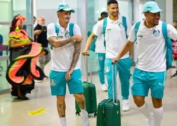 Palmeiras llegó a Cartagena para el partido contra Junior
