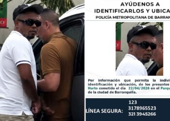 Policía Metropolitana difunde imagen con el rostro del autor del hurto frente al Parque Venezuela