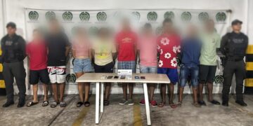 Policía desmantela el "terror" de los comerciantes: capturan a 9 presuntos extorsionistas de los Costeños