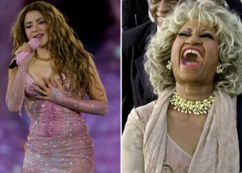 Shakira por fuera del Salón de la Fama, mientras Celia Cruz es reconocida