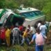 12 personas heridas dejó el volcamiento de un bus en la Cordialidad, a la altura de Sabanalarga