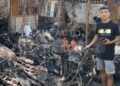 "20 años de trabajo hechos cenizas en una noche": dueño del taller de motos incendiado en el barrio Pumarejo
