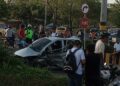 Aparatoso accidente en Soledad dejó tres heridos y un vehículo volcado: investigan posible exceso de velocidad