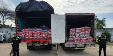 Autoridades recuperan en Sabanagrande 11 toneladas de alimentos que habían sido robados en Soledad
