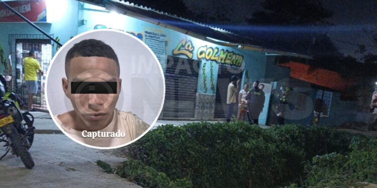 Balacera en el barrio La Esmeralda dejó un hombre muerto y dos presuntos delincuentes capturados