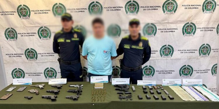 Capturado con abundante material bélico en el barrio El Carmen de Barranquilla