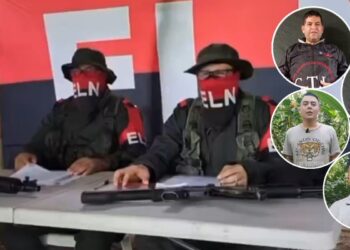 ELN impone "juicio revolucionario condenatorio" a cuatro agentes del CTI y la Dijín que mantiene secuestrados