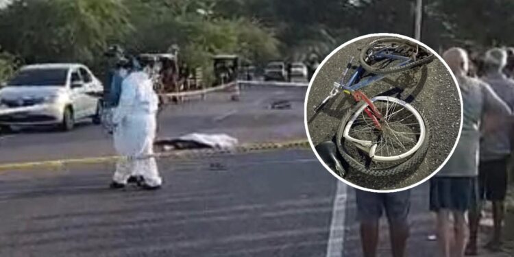 Hombre en bicicleta murió arrollado por vehículo fantasma en la vía Oriental, a la altura de Santo Tomás