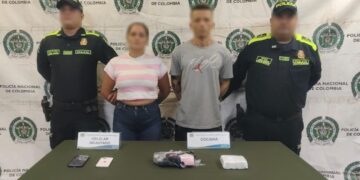 Policía incautó más de 1.500 dosis de cocaína y capturó a dos personas en Lucero, Barranquilla
