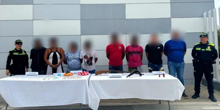 Redada policial deja ocho capturados en el Atlántico, entre ellos tres presuntos implicados en un homicidio