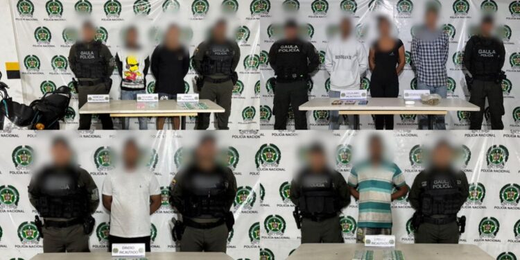 Cayeron 11 presuntos extorsionistas y expendedores de droga en Barranquilla y su área metropolitana