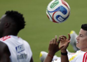 Colombia entrena con toda su nómina en Miami para preparar la eliminatoria contra Ghana