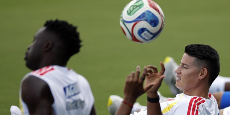 Colombia entrena con toda su nómina en Miami para preparar la eliminatoria contra Ghana