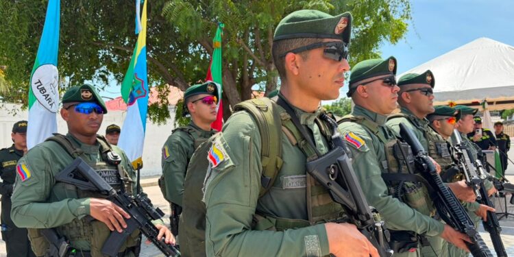 Con 37 uniformados de la Unipol, Santo Tomás y Palmar de Varela fortalecen su pie de fuerza