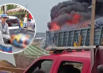 Nueve heridos dejó explosión de barcaza en un astillero de Pasacaballos, Cartagena
