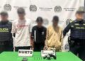 Policía frustra robo de vehículo y logra captura de tres presuntos delincuentes en el barrio Siete de Abril