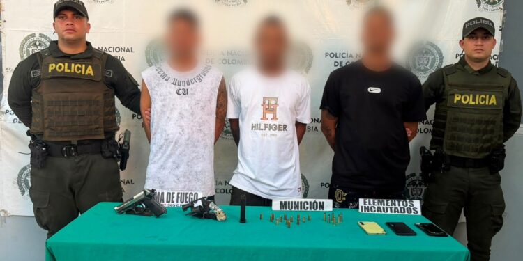 “Suman 24 anotaciones”: capturan a tres presuntos dinamizadores de homicidios en el barrio Rebolo