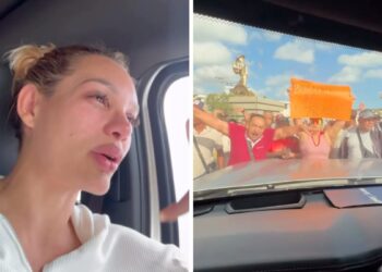 Andrea Valdiri vivió fuerte altercado con manifestantes tras llevar ayudas a Venezuela