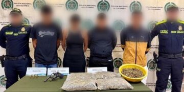 Golpe al microtráfico en Barranquilla: cuatro capturados y armas incautadas en La Luz