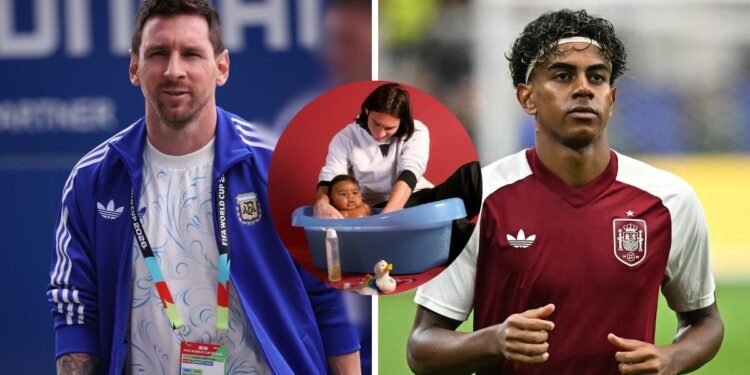 La imagen de Messi y Lamine Yamal que volvió a hacerse viral casi 20 años después