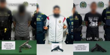 Policía evita posibles hechos violentos tras incautar tres armas ilegales en Soledad: hubo tres capturados