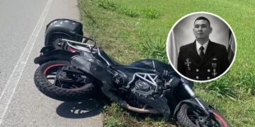 Suboficial de la Infantería de Marina murió en accidente vial cerca a la entrada de Corozal, Sucre