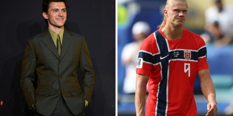 Tom Holland contó cómo el futbolista Haaland dejó su mensaje en visto