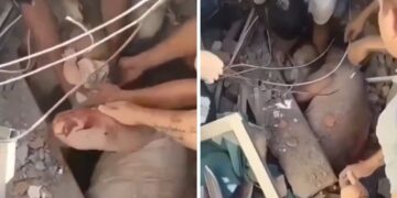 Video | Bebé y su madre fueron rescatados con vida tras quedar bajo escombros en Cali